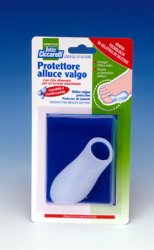 PROTETTORE ALLUCE VALGO REALIZZATO IN GEL DI SILICONE BIANCOSEMITRASPARENTE SAGOMATO PER AVVOLGERE LA PARTE DOLENTE E SENSIBILE DELL'ALLUCE IGIENEPIEDE 1 PEZZO - farmasconti.eu