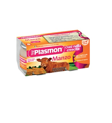 PLASMON OMOGENEIZZATO MANZO 4 X 80 G - farmasconti.eu