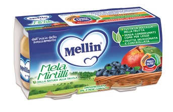 MELLIN OMOGENEIZZATO MELA MIRTILLO 100 G 2 PEZZI - farmasconti.eu