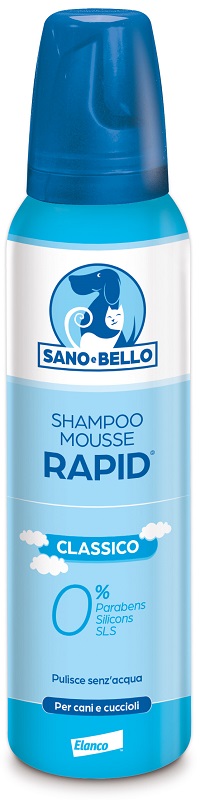 SANO E BELLO SHAMPOO MOUSSE RAPID CLASSICO FLACONE 300 ML PER LAVAGGIO SENZ'ACQUA - farmasconti.eu