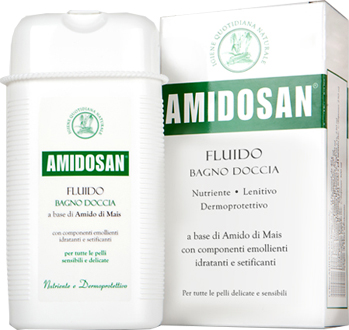 AMIDOSAN FLUIDO BAGNO DOCCIA NUTRIENTE LENITIVO RINFRESCANTE 300 ML - farmasconti.eu