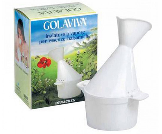 GOLAVIVA INALATORE VAPORE PER INALAZIONI CON ACQUA BOLLENTE ED ESSENZE BALSAMICHE 1 PEZZO - farmasconti.eu