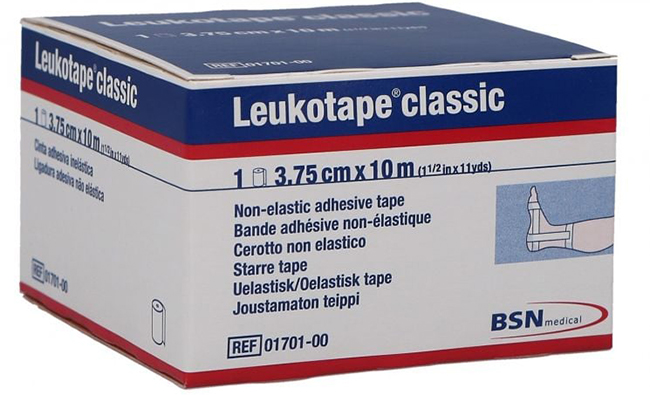 LEUKOTAPE BENDA ANELASTICA PER BENDAGGI FUNZIONALI 3,75X100 CM - farmasconti.eu