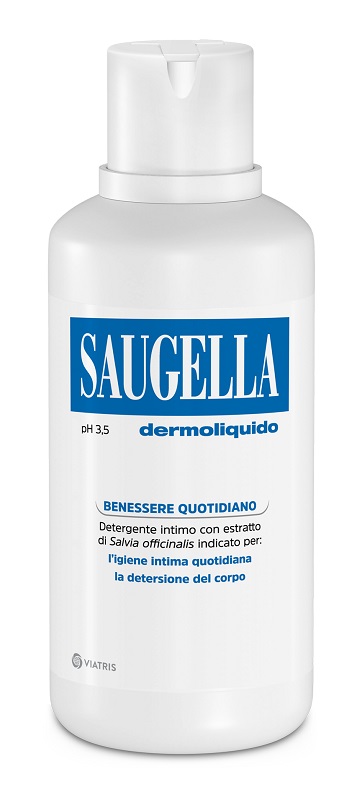 SAUGELLA DERMOLIQUIDO PH 3,5 DETERGENTE INTIMO BENESSERE QUOTIDIANO 500 ML - farmasconti.eu
