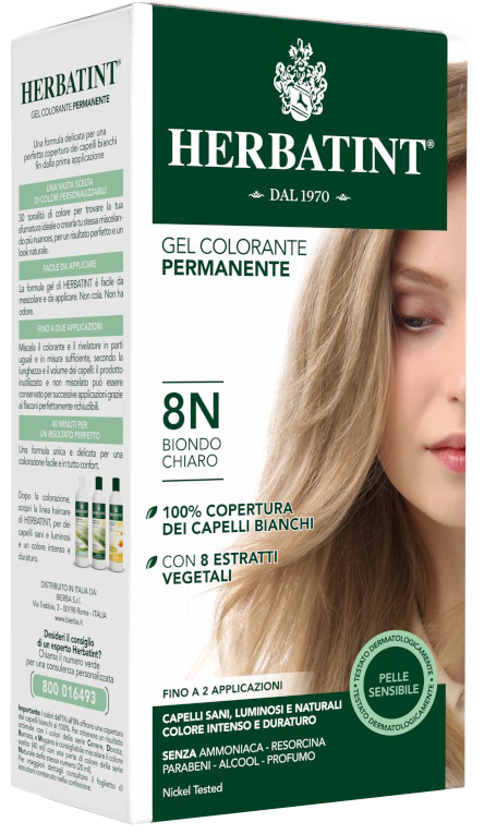 HERBATINT 8N BIONDO CHIARO 150 ML - farmasconti.eu