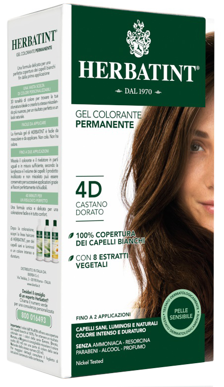 HERBATINT 4D CASTANO DORATO 150 ML - farmasconti.eu