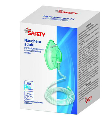 MASCHERA PER OSSIGENOTERAPIA CON TUBO 200CM - farmasconti.eu