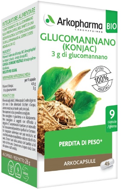 ARKO CAPSULE GLUCOMANNANO BIO 45 CAPSULE - farmasconti.eu