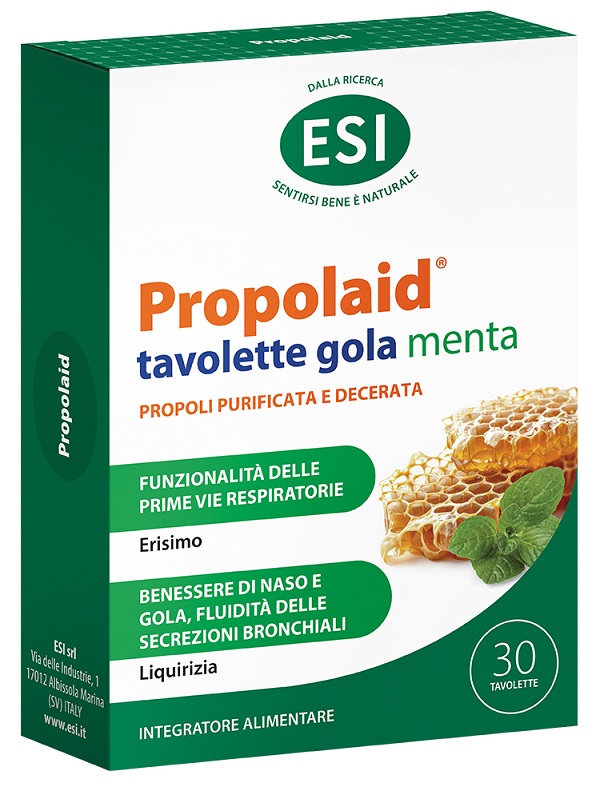 ESI PROPOLAID TAVOLETTE GOLA MENTA 30 TAVOLETTE - farmasconti.eu