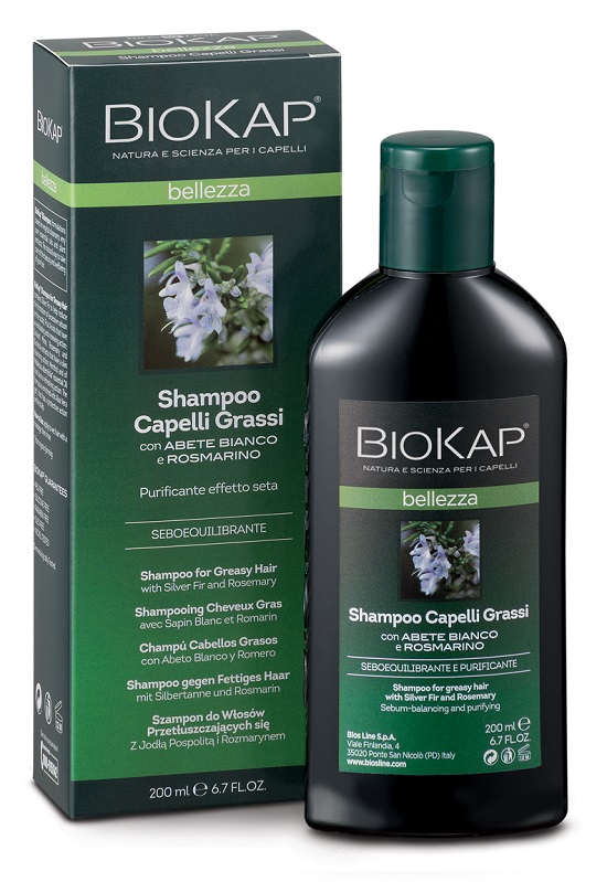 BIOKAP BELLEZZA SHAMPOO CAPELLI GRASSI 200 ML BIOSLINE - farmasconti.eu