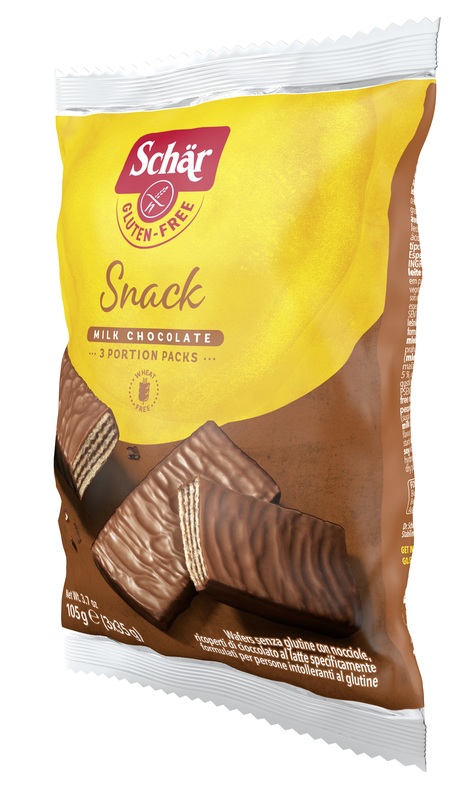 SCHAR SNACK CON CIOCCOLATO AL LATTE E NOCCIOLE 3 WAFER X 35 G - farmasconti.eu