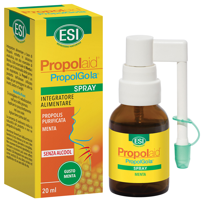 ESI PROPOLAID SPRAY GOLA ANALCOLICO MENTA 20 ML - farmasconti.eu