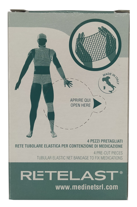 RETE TUBOLARE RETELAST ELASTICA PRETAGLIATA BIANCA PER DITA 4 PEZZI - farmasconti.eu
