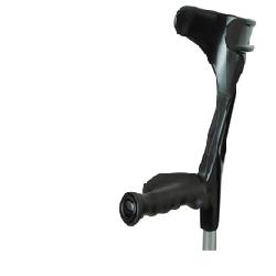 CANADESI IN LEGA LEGGERA CON BLOCCO RAPIDO DELLA REGOLAZIONE DELL'ALTEZZA A VITE+CLIP DI SICUREZZA A PRESSIONE CON CATARIFRANGENTE INCORPORATO COLORE NERO - farmasconti.eu