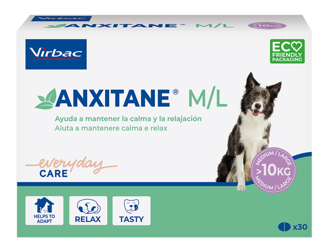 ANXITANE M/L SUPPLEMENTO NUTRIZIONALE SCATOLA 30 COMPRESSE APPETIBILI - farmasconti.eu