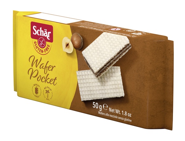 SCHAR WAFER POCKET ALLA NOCCIOLA 50 G - farmasconti.eu