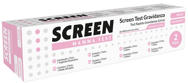 SCREEN TEST ORMONE HCG GRAVIDANZA NELL'URINA SCREEN TEST HCG 2 PEZZI - farmasconti.eu