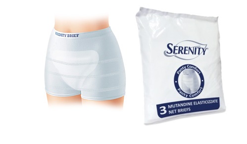 MUTANDINA A RETE PER INCONTINENZA SERENITY PANTY COMFORT S 3 PEZZI - farmasconti.eu