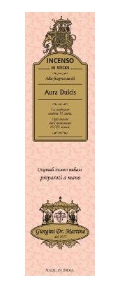 INCENSO AURA DULCIS 10 STICKS - farmasconti.eu