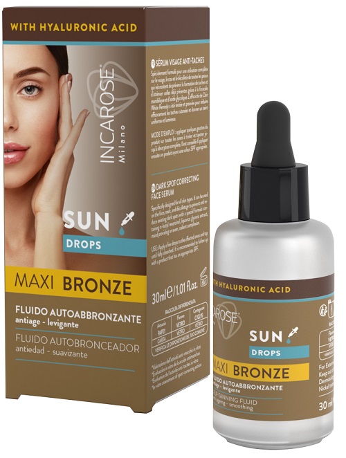 INCAROSE MAXI BRONZE SUN DROPS FLUIDO AUTOABBRONZANTE 30 ML - farmasconti.eu