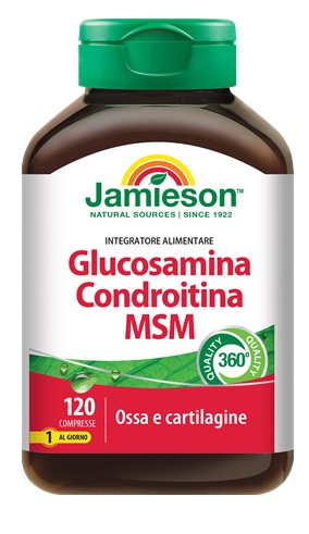 JAMIESON GLUCOSAMINA CONDROITINA MSM 120 COMPRESSE - farmasconti.eu