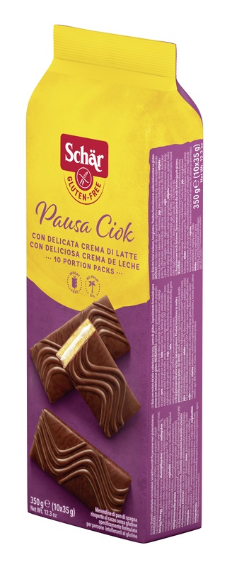 SCHAR PAUSA CIOK MERENDINE DI PAN DI SPAGNA CON CREMA DI LATTE 10 PEZZI DA 35 G - farmasconti.eu