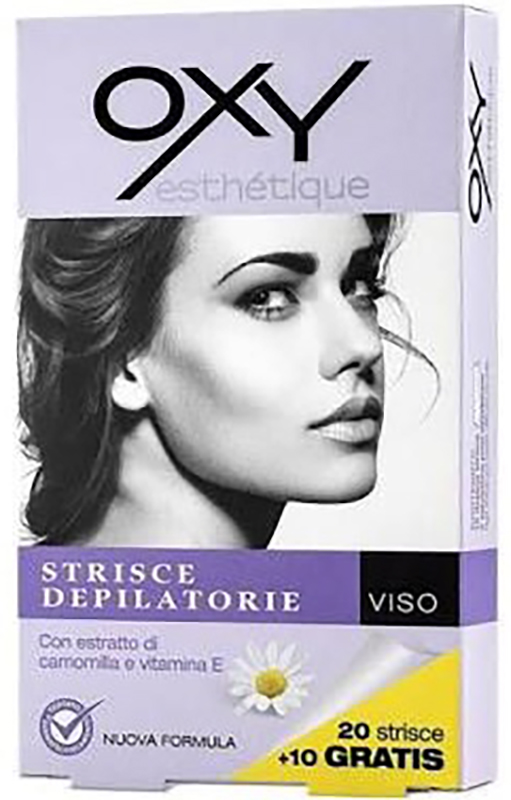 OXY STRISCE DEPILATORIE VISO 20 PEZZI - farmasconti.eu