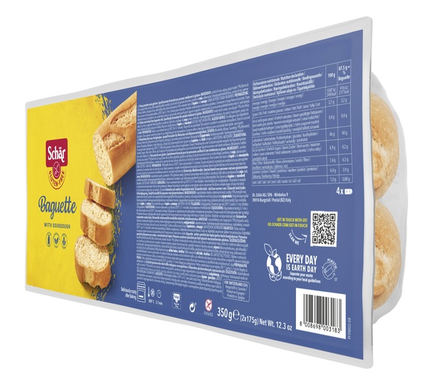 SCHAR BAGUETTE SENZA LATTOSIO 2 X 175 G - farmasconti.eu