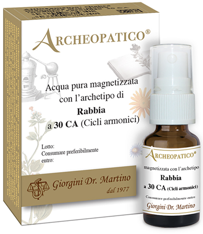 ARCHEOPATICO ACQUA PURA MAGNETIZZATA CON ARCHETIPO RABBIA A 30 CICLI ARMONICI 10 ML - farmasconti.eu