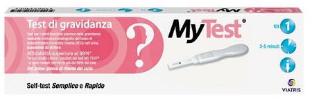TEST DI GRAVIDANZA RAPIDO HCG MYTEST 1 PEZZO - farmasconti.eu