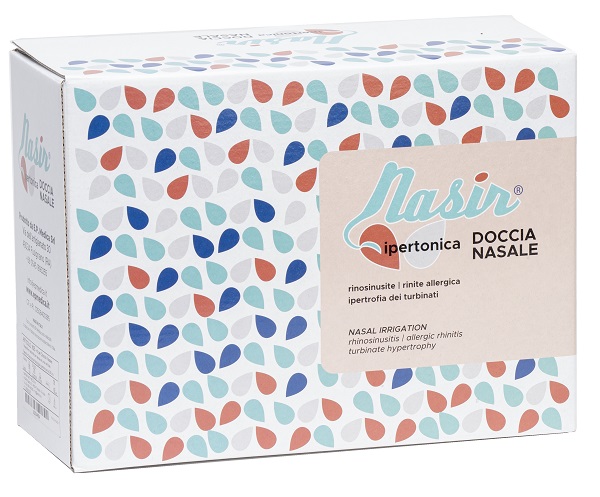 DOCCIA NASALE NARIS CON SOLUZIONE FISIOLOGICA IPERTONICA 8 SACCHE 250 ML + 1 BLISTER - farmasconti.eu