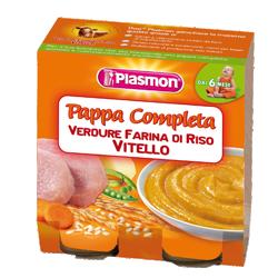 PLASMON OMOGENEIZZATO PAPPE VITELLO/VERDURA/RISO 190 G X 2 PEZZI - farmasconti.eu