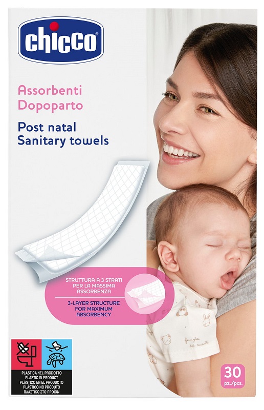 CHICCO ASSORBENTI PROTECTION POSTPARTO 30 PEZZI - farmasconti.eu