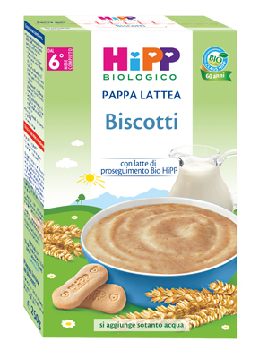 HIPP BIO PAPPA LATTEA BISCOTTI 250 G - farmasconti.eu