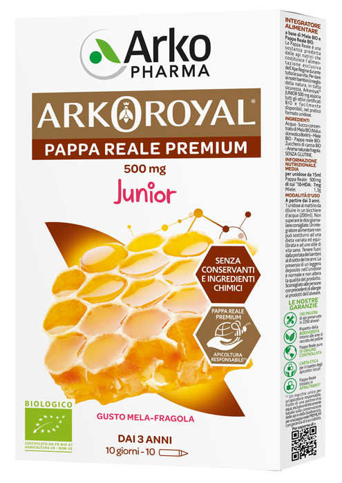 ARKOROYAL PAPPA REALE BIOLOGICA 500 MG 10 UNICA DOSE - farmasconti.eu