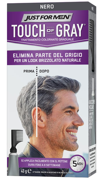 JUST FOR MEN TOUCH OF GRAY NERO 40 G - farmasconti.eu