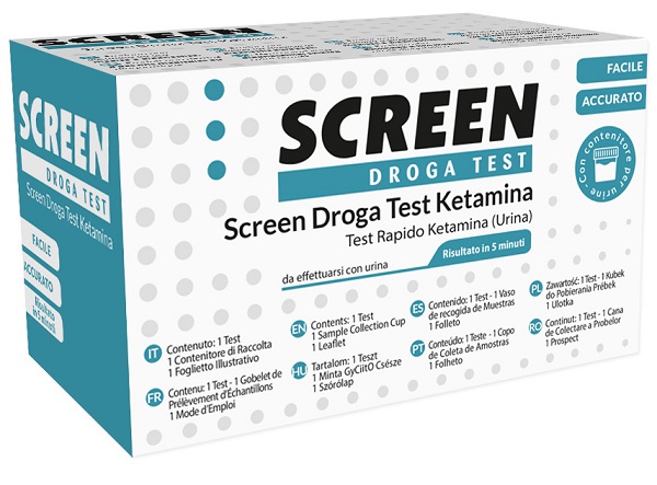 SCREEN DROGA TEST KETAMINA TEST ANTIDROGA CON CONTENITORE URINA - farmasconti.eu