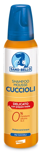 SANO E BELLO SHAMPOO MOUSSE CUCCIOLI PAPPA REALE NF 300 ML - farmasconti.eu