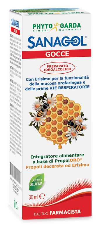 SANAGOL GOCCE PROPOLI ESTRATTO IDROALCOLICO 30 ML - farmasconti.eu