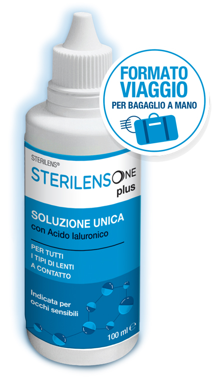 SOLUZIONE UNICA STERILENS ONE PLUS CON ACIDO IALURONICO 100 ML - farmasconti.eu