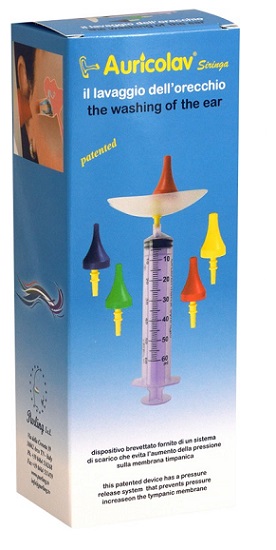 SIRINGA AURICOLAV PER LAVAGGIO AURICOLARE 1 SIRINGA + 4 DISPOSITIVI AURICOLARI - farmasconti.eu