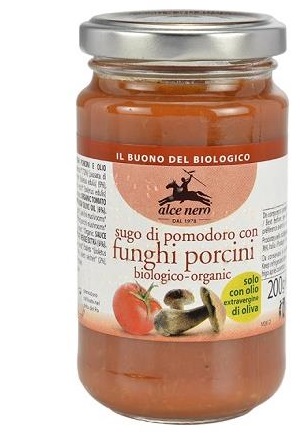 SUGO DI POMODORO CON FUNGHI PORCINI BIO 200 G - farmasconti.eu