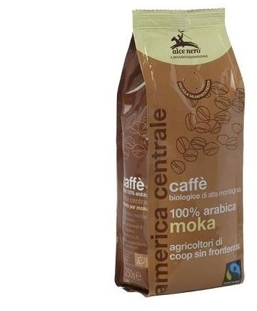 CAFFE' MOKA 100% ARABICA BIO FAIRTRADE 250 G - farmasconti.eu