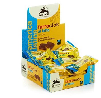 BISCOTTO DI FARRO E CIOCCOLATO AL LATTE BIO FAIRTRADE 28 G - farmasconti.eu