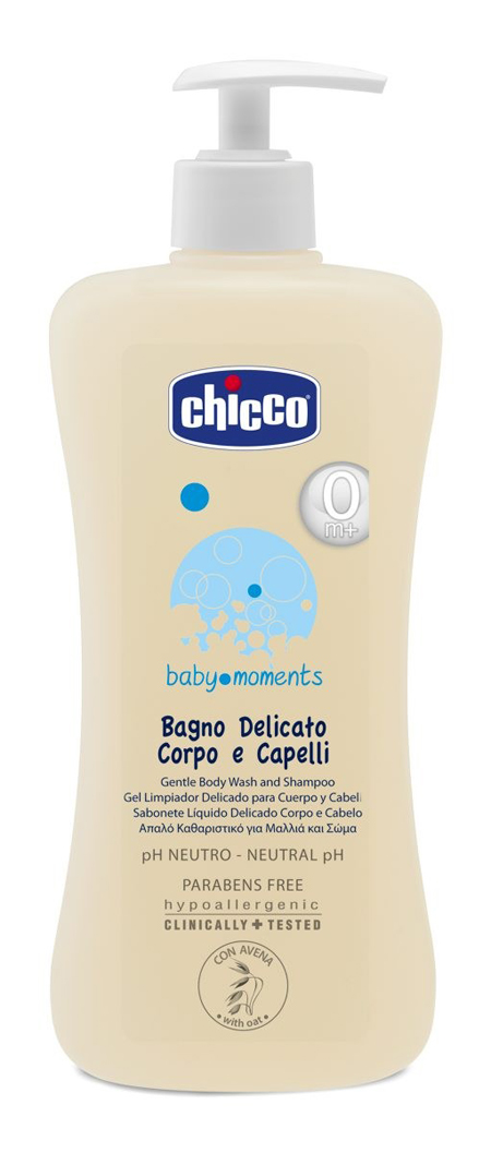 CHICCO COSMETICI BABY MOMENTS CORPO CAPELLI 500 ML - farmasconti.eu