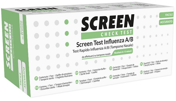 SCREEN TEST RAPIDO VIRUS INFLUENZA A/B TAMPONE NASALE/FARINGEO - farmasconti.eu