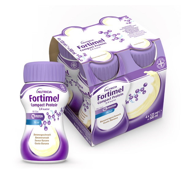 FORTIMEL COMPACT PROTEIN BANANA 4 BOTTIGLIE 125 ML - farmasconti.eu