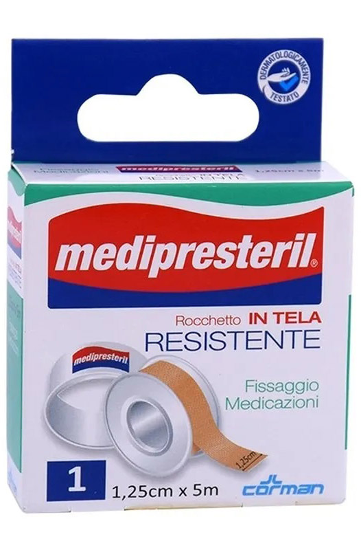 CEROTTO IN ROCCHETTO MEDIPRESTERIL IN TELA RESISTENTE M5X1,25CM - farmasconti.eu