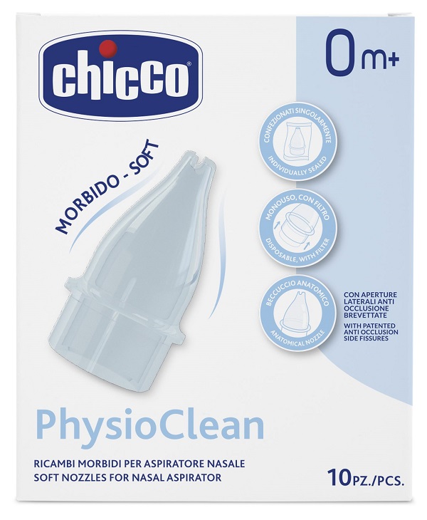 RICAMBI MORBIDI PER ASPIRATORE NASALE CHICCO PHYSIOCLEAN - farmasconti.eu