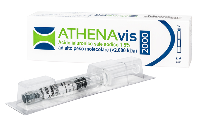 SIRINGA INTRA-ARTICOLARE ATHENAVIS 2000 ACIDO IALURONICO 1,5% 30 MG 2 ML 3 PEZZI - farmasconti.eu
